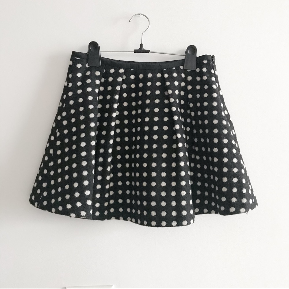 Dot flare skirt